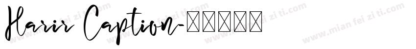 Harir Caption字体转换